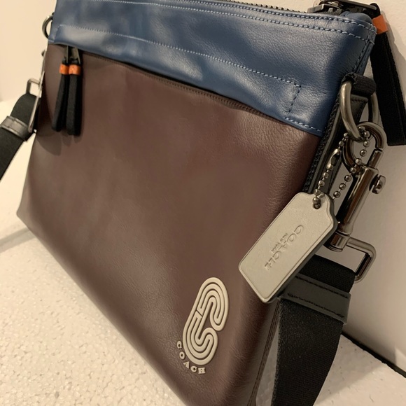 Coach Men's Edge Messenger in Colorblock Bag - Picture 2 of 6